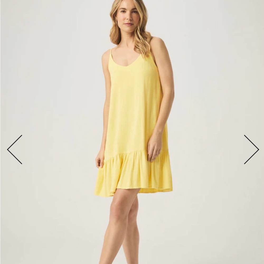 Splendid Asymmetrical Yellow Dress